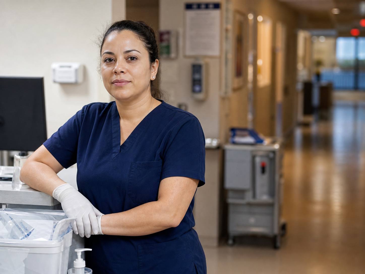 Profissional de enfermagem no hospital